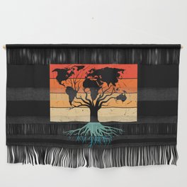 Earth Tree Vintage Nature Wall Hanging