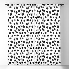 Black & White Dalmatian Pattern Blackout Curtain