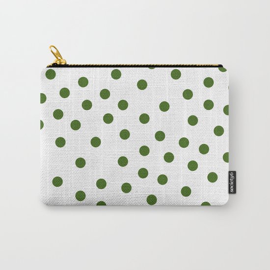 Simply Dots in Jungle Green Carry-All Pouch