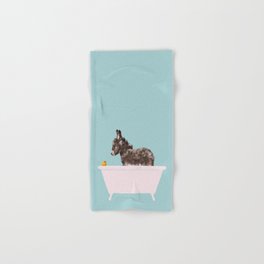 Baby Donkey in Bathtub Hand & Bath Towel