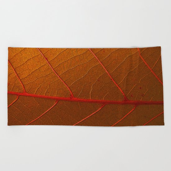 AUTUMN LEAF Beach Towel