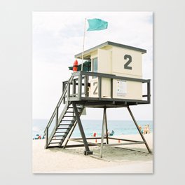Lifeguard Station in Laguna Beach Canvas Print