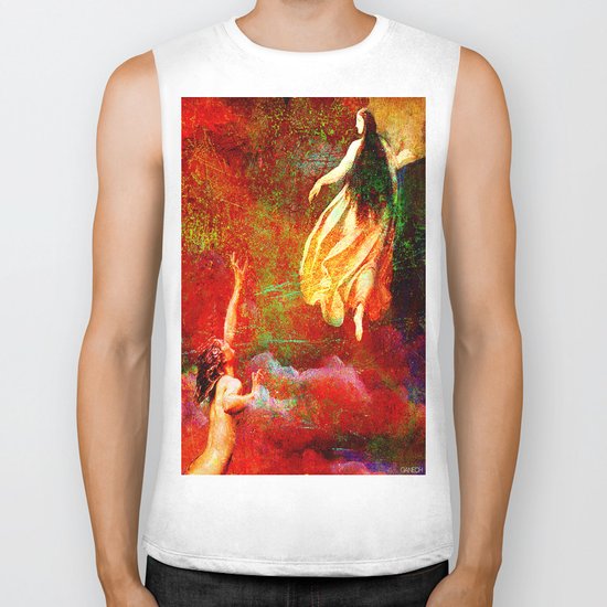 The farewells of the siren to the angel Uriel Biker Tank