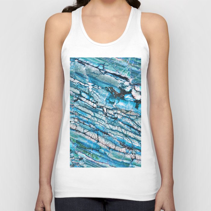 Blue Marble with Black Tank Top