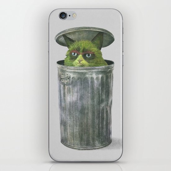 Grouchy Cat iPhone & iPod Skin