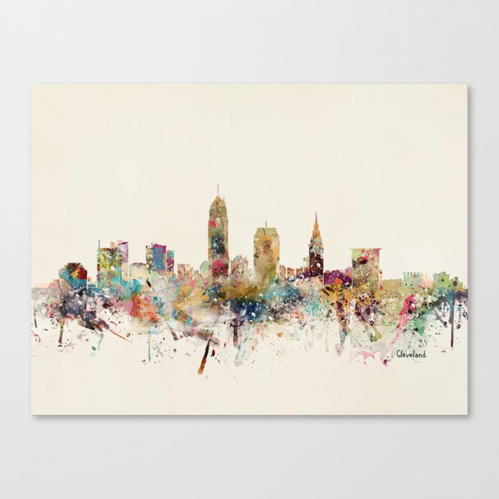 St.petersburg Skyline Art, Original St.petersburg Florida Skyline  Watercolor Painting, St. Petersburg Skyline, Watercolor Skyline Painting 