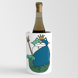 Kevin the Cat Mermaid King Wine Chiller