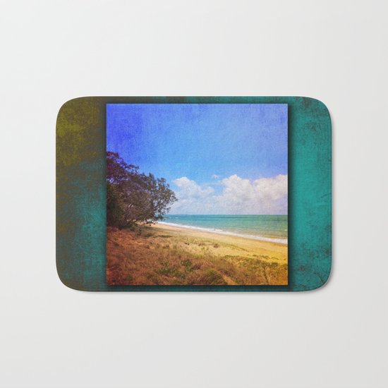 Beautiful Day by the Sea Bath Mat