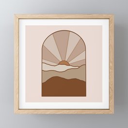 Sunrise Arch Framed Mini Art Print