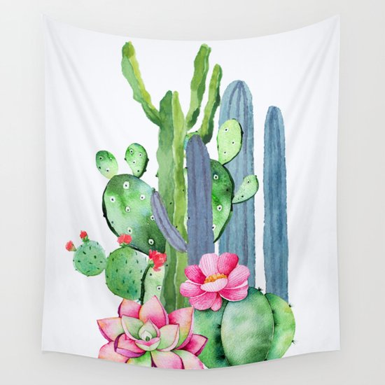 Cactus 10a Wall Tapestry