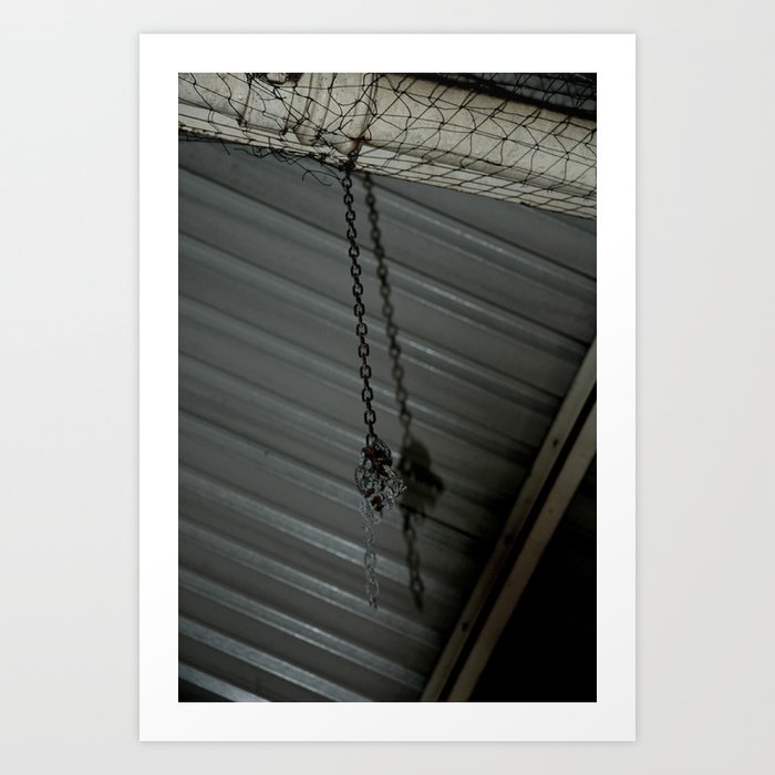 Hanging chain Art Print