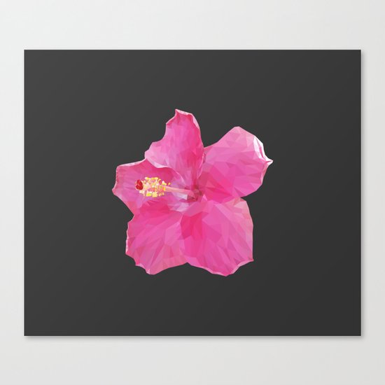 Pink Hawaiian hibiscus Canvas Print