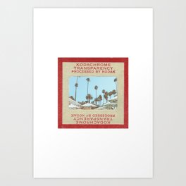 Vintage Slide Beverly Hills Pool Art Print