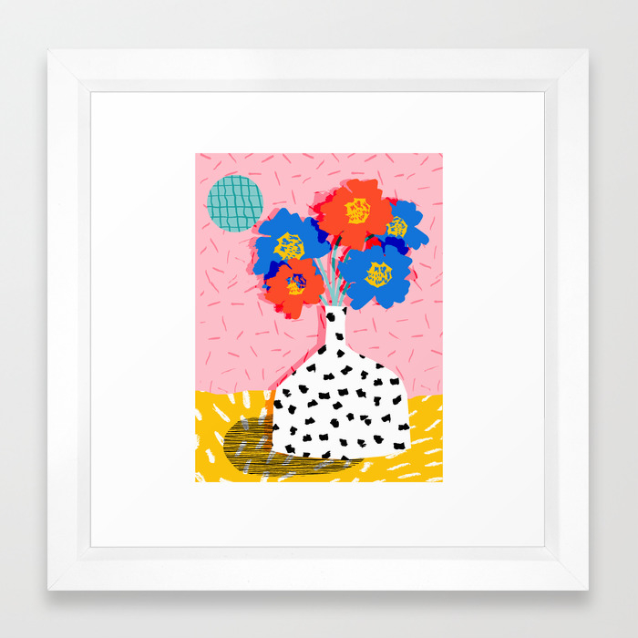 In There Throwback Retro Still Life Flower Vase Abstract Minimal