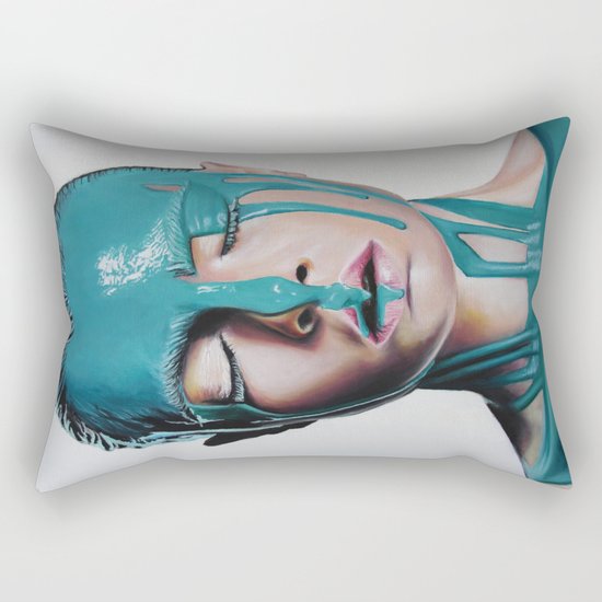 Paint on Cara Rectangular Pillow
