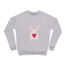 Rabbit Has Beautiful Heart Crewneck Sweatshirt