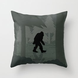 Bigfoot Throw Pillow