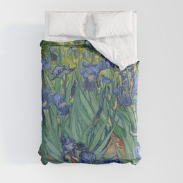 Irises, Vincent Van Gogh Duvet Cover