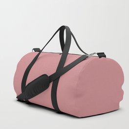 MEMORABLE ROSE solid color. Pink pastel  color plain pattern  Duffle Bag