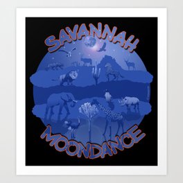 Savannah Moondance Art Print