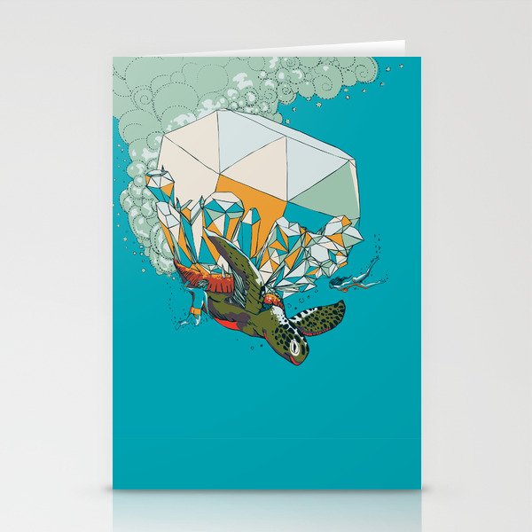 TURTLE& THE DIAMONDS Stationery Cards