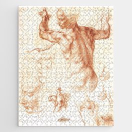Michelangelo. Studies for The Libyan Sibyl. Jigsaw Puzzle