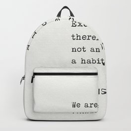 Aristotle We are Backpack