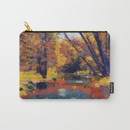 Autumn pond in the park Carry-All Pouch