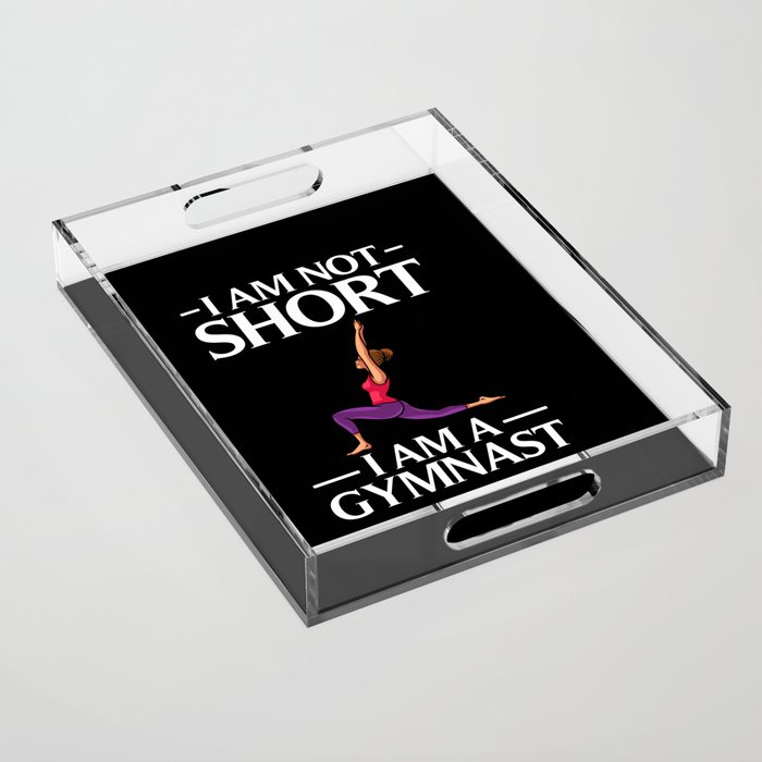 Gymnastic Tumbling Athletes Coach Gymnast Acrylic Tray