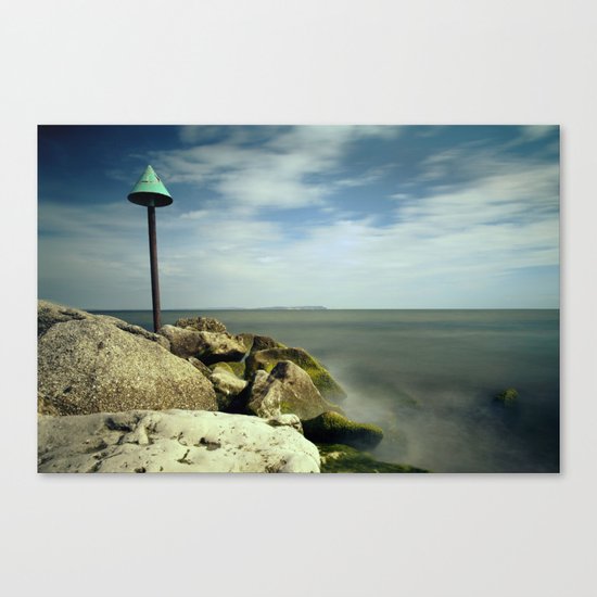 Breakwater Rocks Canvas Print