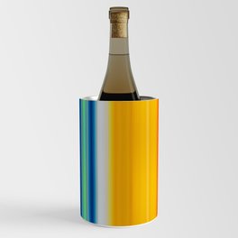 Bright Colorful Bold Stripes Art Wine Chiller