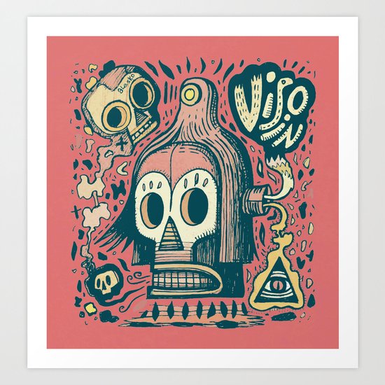 Vision étrange Art Print