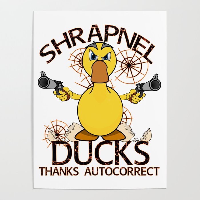 Shrapnel Duck Guns Poster