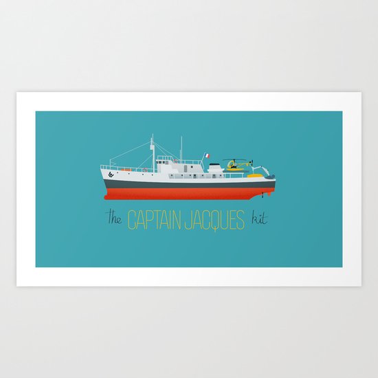 Captain Jacques' Boat Art Print