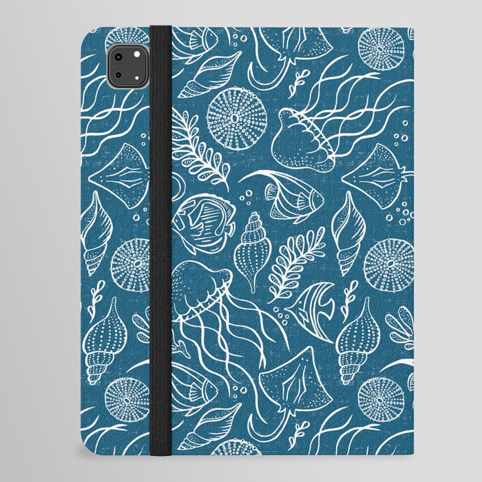Sea Life - Marine Blue iPad Folio Case