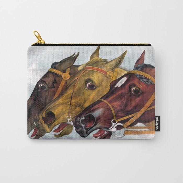 Horse head portraits Carry-All Pouch