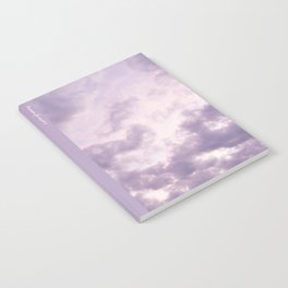 Lilac Sky | Dreamy Clouds In A Light Purple Pink Sunset Sky | Pictures With Weekend Vibes Notebook