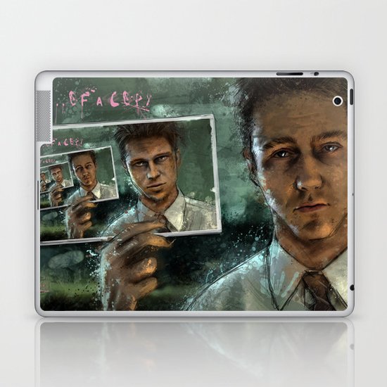 With insomnia, nothing's real. Everything's far away. Everything's a copy of a copy of a copy... Laptop & iPad Skin