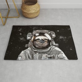 Astronaut Sloth Selfie Rug