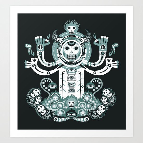 Manitou tatoo Art Print