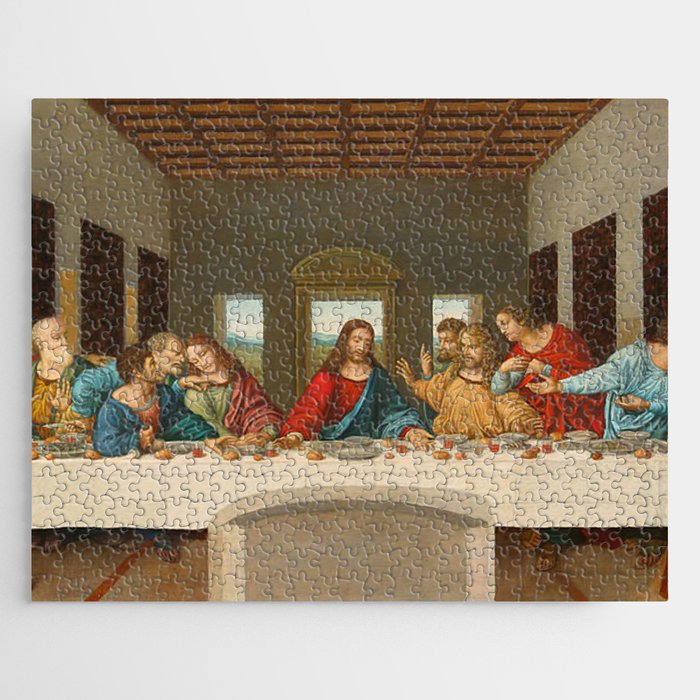 The Last Supper By Leonardo Da Vinci Jigsaw Puzzle by Restored Art