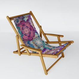 Boho Mandala Succulent Quilt Pattern 1.0 Sling Chair