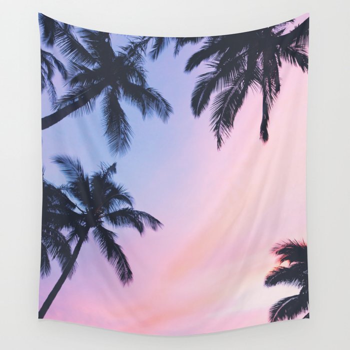 Palm Trees Tropical Beach Wall Tapestry