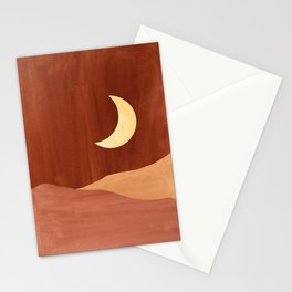 Terracotta moonlight Stationery Card