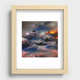 Space War Recessed Framed Print