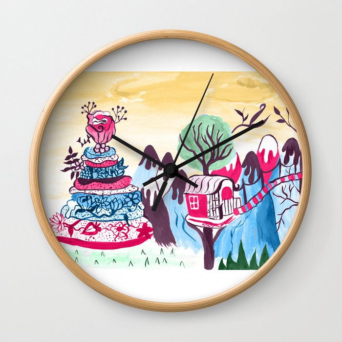 Cake mountain Wall Clock