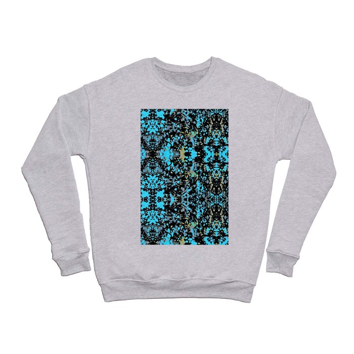 Happy Day Abstract Mint Black Crewneck Sweatshirt