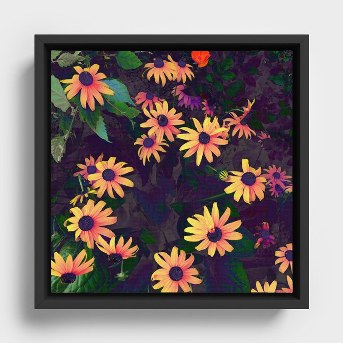 Flower Fantasy Framed Canvas