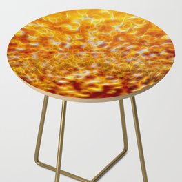 Golden Light Abstraction Side Table