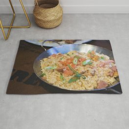 Chilli risotto with shrimp Rug